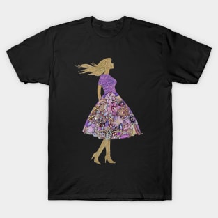 Purple Lady Jewelry T-Shirt